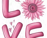 Love Flower | Valentines Day | Sublimation Png Product Image 9