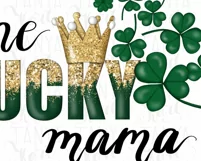 One Lucky Mama Png | Digital Download | File For Sublimation Product Image 10