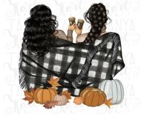 Best Friends Fall Sublimation Design Autumn Png File Pumpkin Product Image 3