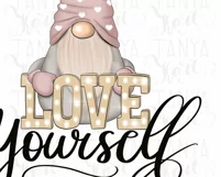 Love Yourself | Valentines Day | Valentine Pink Gnome Product Image 10
