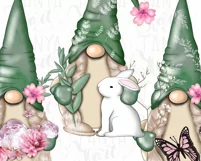 Floral Gnome Png | Sublimation Design | Three Girls Bloom Product Image 6