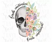 Floral Skull Png | Kinda Emotionless Kinda Emotional Product Image 11