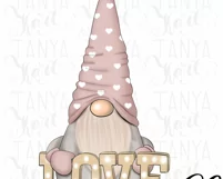 Love Yourself | Valentines Day | Valentine Pink Gnome Product Image 11