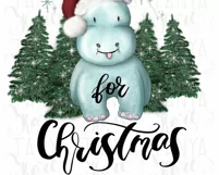 Holiday Quote | I Want A Hippopotamus For Christmas | Design Product Image 9