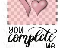 You Complete Me Png | Valentines Day | Love Couples Design Product Image 11
