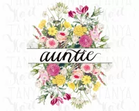 Floral Bouquet | Sublimation Design | Auntie Png Product Image 11