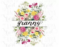 Granny Flower Png | Sublimation Design | Sunflower Donwload Product Image 11