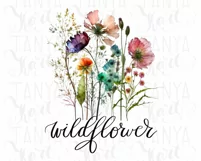 Wild Flower Png | Floral Illustration | Sublimation Designs Product Image 11