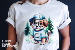 Sarcastic dog sublimation tshirt design png Product Image 1