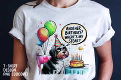 Watercolor sarcastic dog t-shirt sublimation png Product Image 1