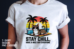 CAT SARCASTIC QUOTE SUBLIMATION T-SHIRT DESIGN Product Image 1