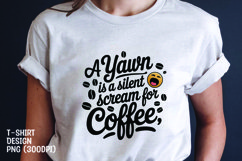 Sarcastic Coffee quote sublimation tshirt design Product Image 1