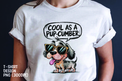 Watercolor sarcastic dog t-shirt sublimation png Product Image 1