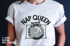 CAT SARCASTIC QUOTE SUBLIMATION T-SHIRT DESIGN Product Image 1