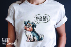 Watercolor sarcastic dog t-shirt sublimation png Product Image 1