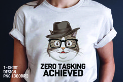 CAT SARCASTIC QUOTE SUBLIMATION T-SHIRT DESIGN Product Image 1