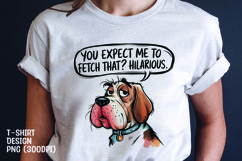 Watercolor sarcastic dog t-shirt sublimation png Product Image 1