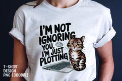 CAT SARCASTIC QUOTE SUBLIMATION T-SHIRT DESIGN Product Image 1