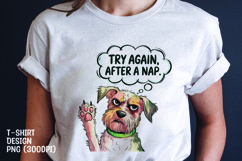 Watercolor sarcastic dog t-shirt sublimation png Product Image 1