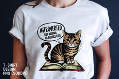 CAT SARCASTIC QUOTE SUBLIMATION T-SHIRT DESIGN Product Image 1