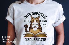 CAT SARCASTIC QUOTE SUBLIMATION T-SHIRT DESIGN Product Image 1