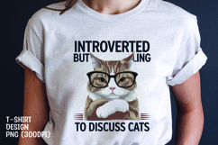 CAT SARCASTIC QUOTE SUBLIMATION T-SHIRT DESIGN Product Image 1