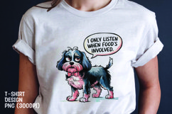 Watercolor sarcastic dog t-shirt sublimation png Product Image 1