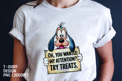 Watercolor sarcastic dog t-shirt sublimation png Product Image 1