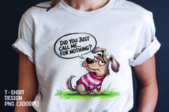 Watercolor sarcastic dog t-shirt sublimation png Product Image 1