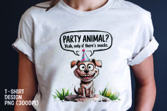 Watercolor sarcastic dog t-shirt sublimation png Product Image 1