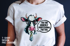 Watercolor sarcastic dog t-shirt sublimation png Product Image 1