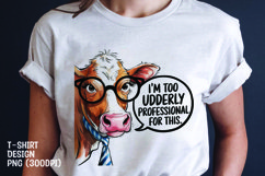 Watercolor sarcastic dog t-shirt sublimation png Product Image 1