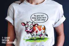 Watercolor sarcastic dog t-shirt sublimation png Product Image 1