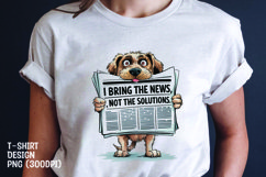 Watercolor sarcastic dog t-shirt sublimation png Product Image 1