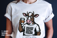 Watercolor sarcastic dog t-shirt sublimation png Product Image 1