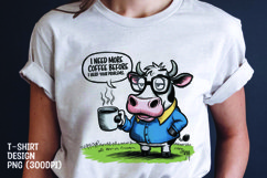 Watercolor sarcastic dog t-shirt sublimation png Product Image 1