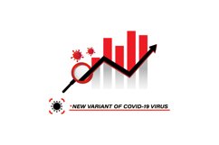 New variant covid 19 virus statistics increase design Product Image 1
