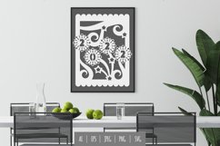 2022 in Blossom Flower with Stars for Papercut Frame Product Image 1
