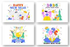 12 Happy New Year 2026 Illustration Product Image 2