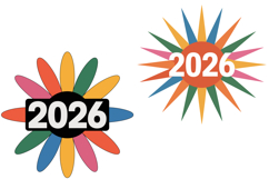 Colorful New Year 2026 Sunburst Set Product Image 1