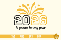New Year 2026 Svg cut Files are perfect for your holiday crafting needs. This Design will add a touch of charm to your New Year projects.