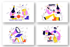 8 New Year 2027 Illustration Product Image 3