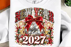 New Year 2027 Glam Disco Ball Christmas Party PNG Product Image 2