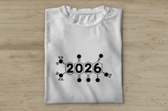 Futuristic New Year 2026 Clipart Bundle Product Image 3