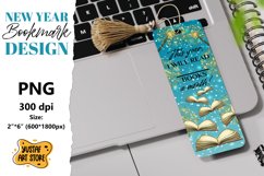 Bookmark printable design. New year bookmark quote Product Image 1