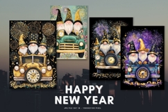 Happy New Year Card Elegant Celebrate Greeting Card_2 Product Image 1