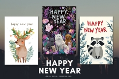 Happy New Year Card Elegant Celebrate Greeting Card_9 Product Image 1