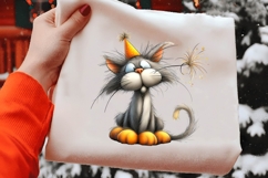 New Year Cat Clipart, Party Graphics Product Image 2