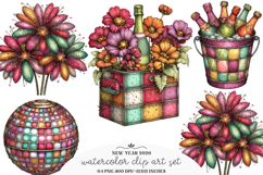 Happy New Year Clipart PNG Product Image 1