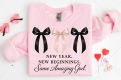 New Year 2027 Coquette Bow PNG, Christian Design, Coquette N Product Image 3